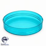 درب جار پت شفاف آبی فیروزه‌ای دهانه 88 میلی‌متر - تصویر 2